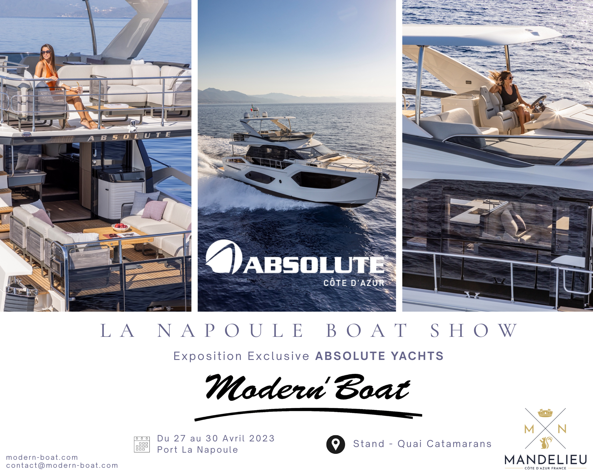 La Napoule Boat show, du 27 au 30 Avril 2023